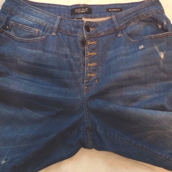 Judy Blue Plus Size 18W Colt High Rise Button Fly Distressed Boyfriend J… - Picture 9 of 9